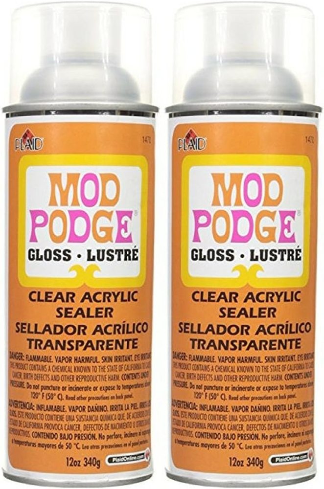 Clear Acrylic Spray Gloss, Two-Can Pack — Mod Podge, view 2