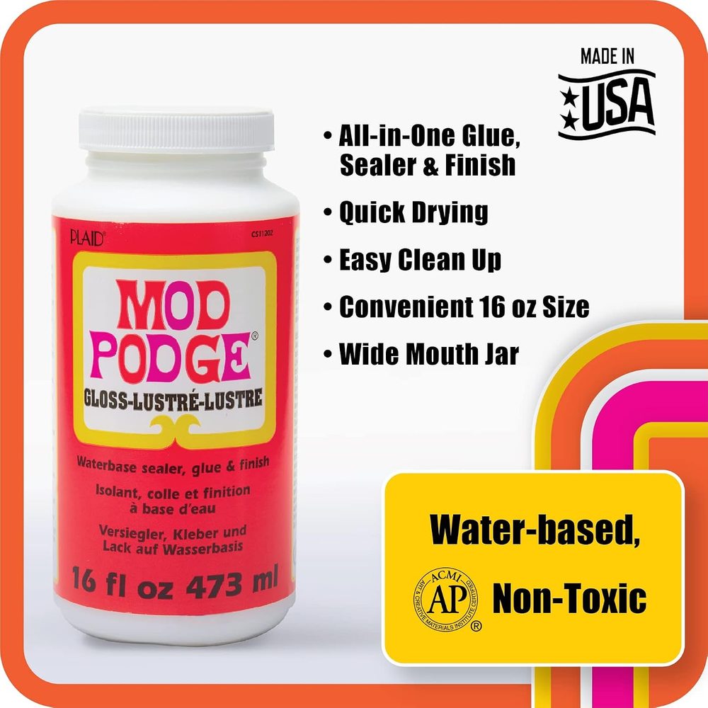 Complete Decoupage Kit, Two 16 oz Bottles — Mod Podge, view 3