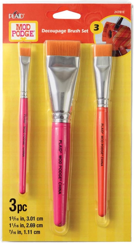 Decoupage Brush Set, Three Pieces — Mod Podge, view 2