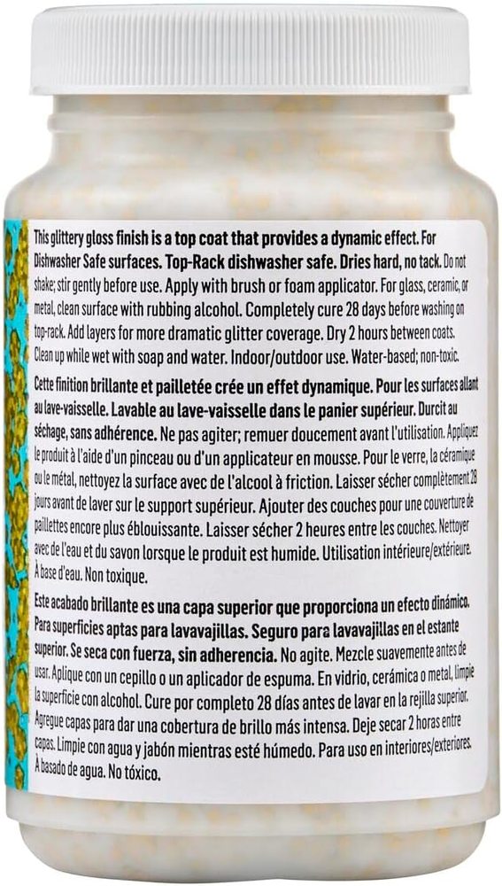 Dishwasher Safe Glitter Gold, 8 oz — Mod Podge, view 3