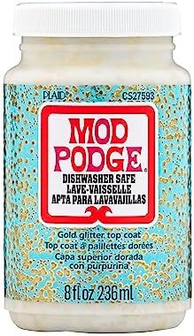 Dishwasher Safe Glitter Gold, 8 oz — Mod Podge