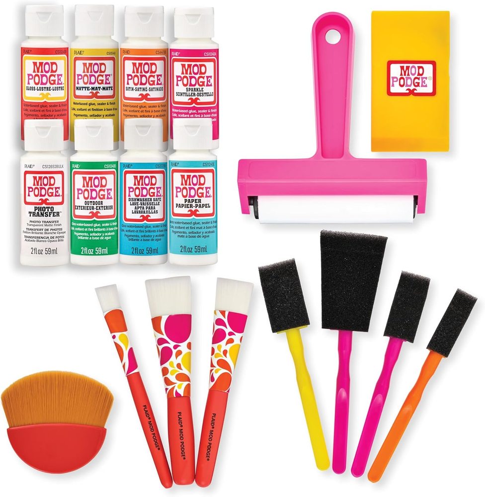 Essential Decoupage Kit with Brush Assortment — Mod Podge, view 2