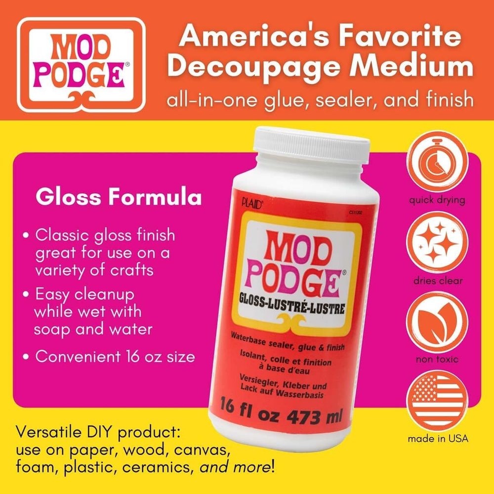 Gloss Finish 16 oz, Twelve-Bottle Case — Mod Podge, view 3