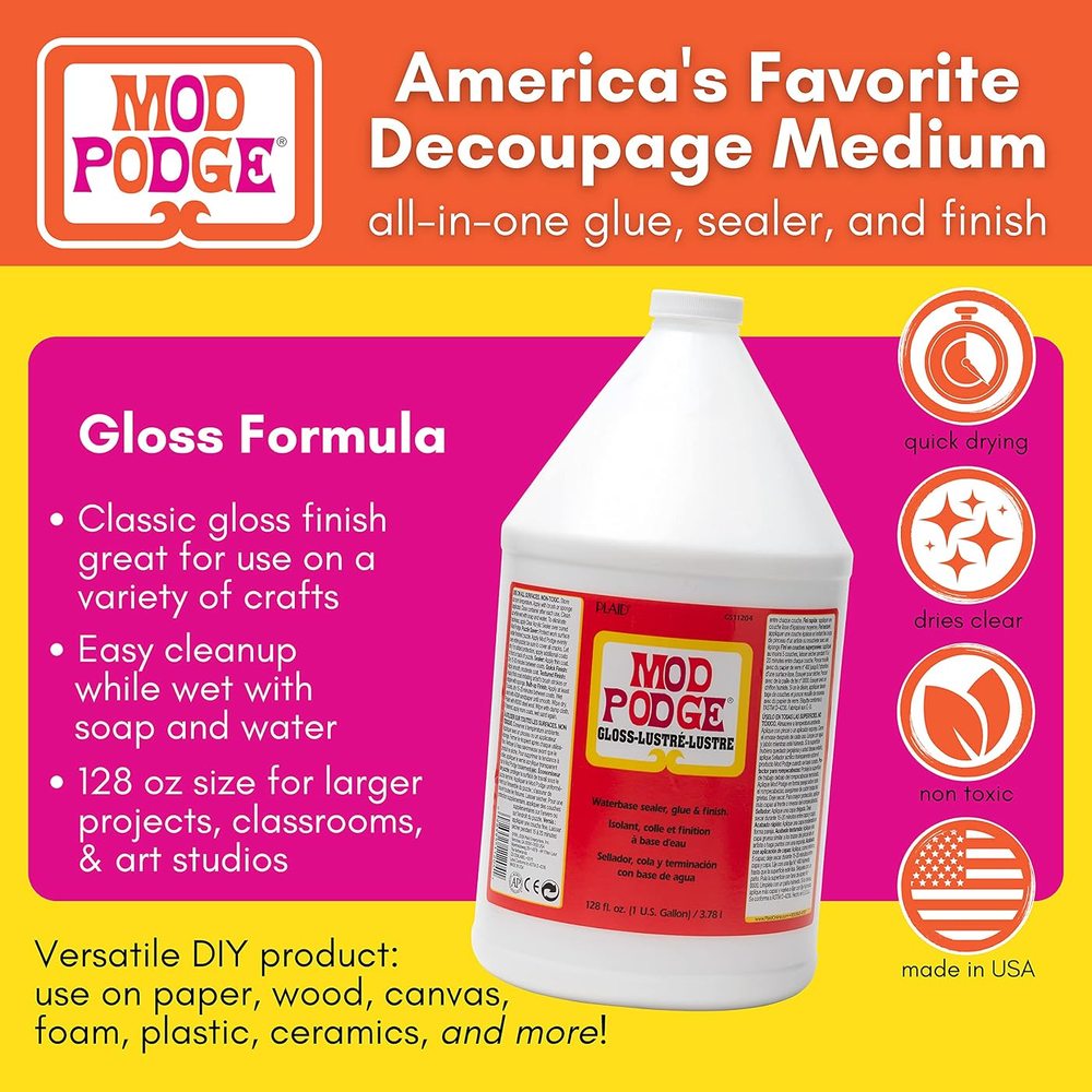 Gloss Gallon Jug with Brush Set — Mod Podge, view 4