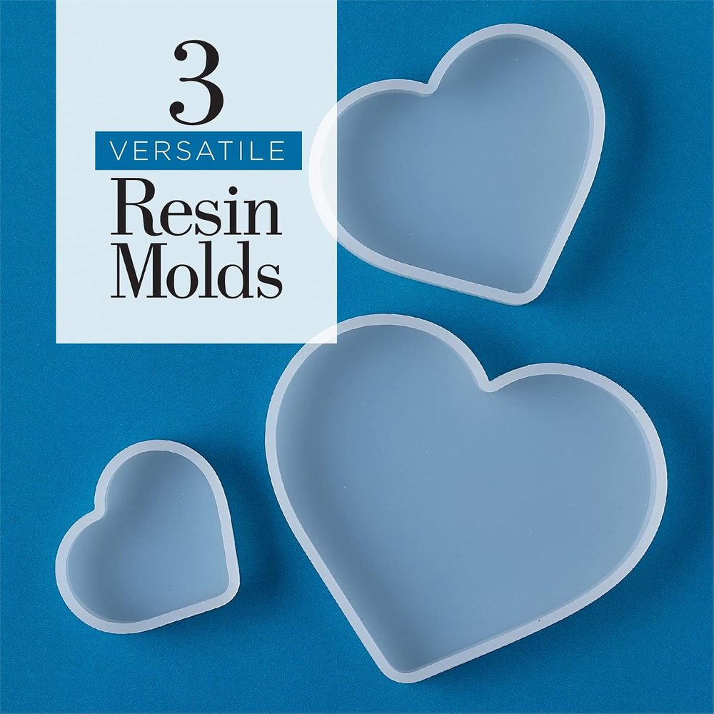 Hearts Silicone Molds, Set of Three — Mod Podge, view 3