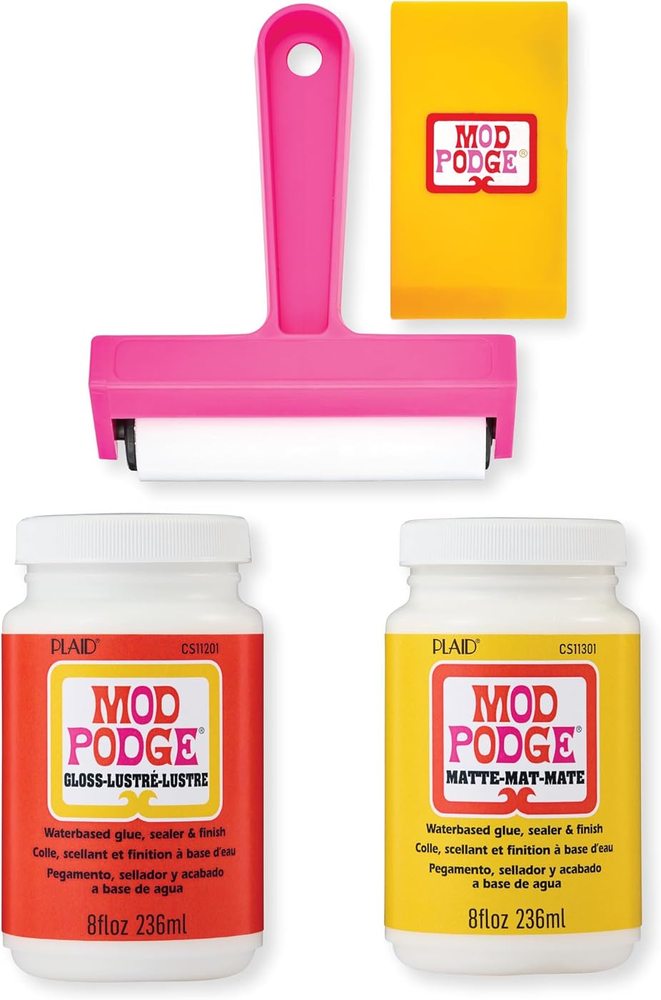 Matte and Gloss Kit with Brayer and Squeegee — Mod Podge, view 2