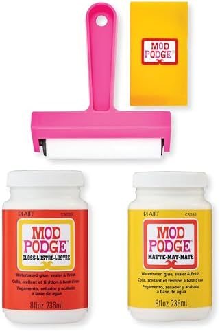 Matte and Gloss Kit with Brayer and Squeegee — Mod Podge