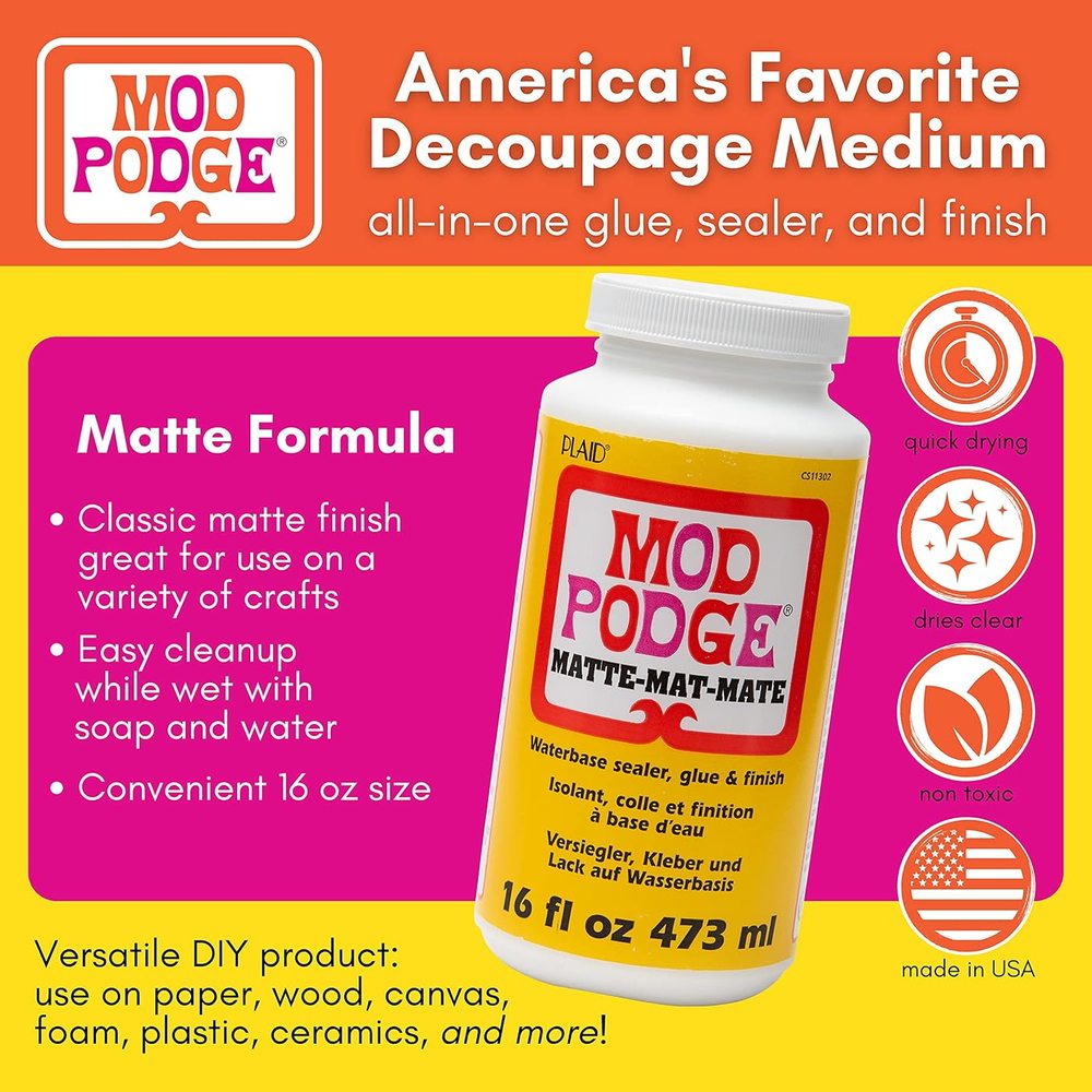 Matte Finish 16 oz, Three-Bottle Pack β Mod Podge, view 3