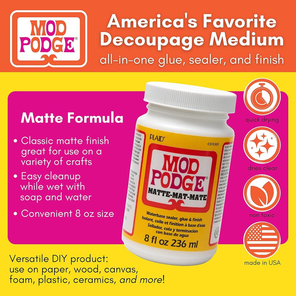 Matte Sealer, Glue and Finish, 8 oz β Mod Podge, view 3