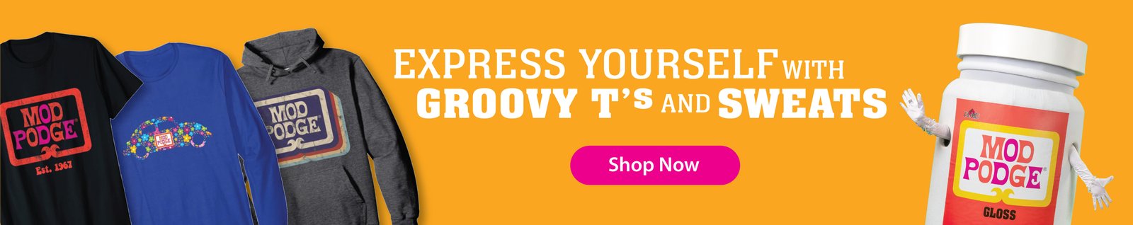 Mod Podge tees and sweatshirts for crafters