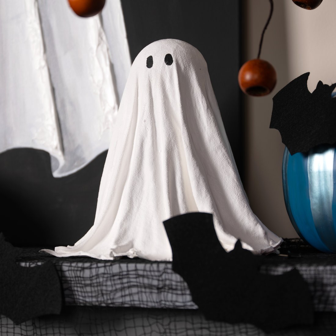 A ghost lantern sealed with Mod Podge