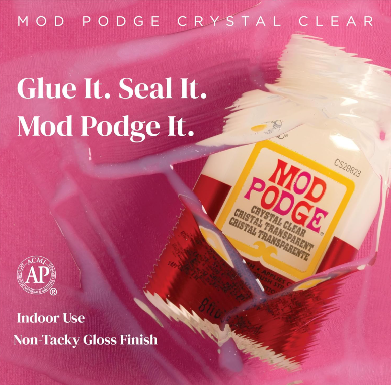 Glue it. Seal it. Mod Podge it.