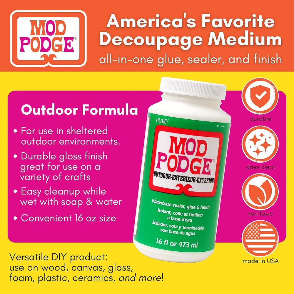 Outdoor Sealer and Finish, 16 oz — Mod Podge, view 3