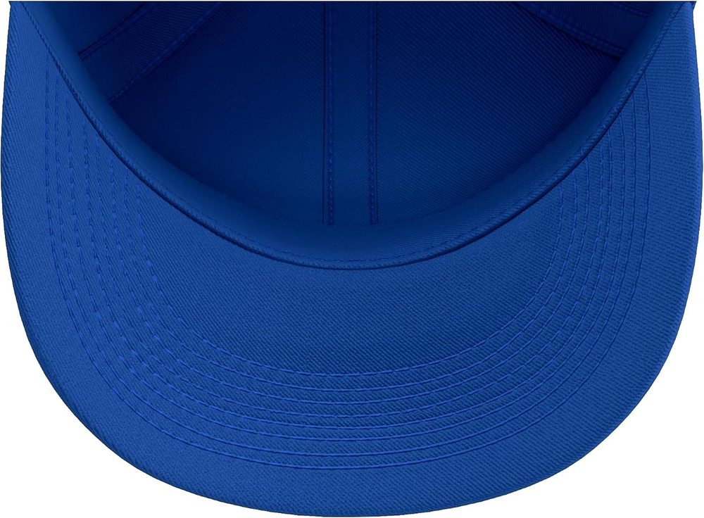 Retro Floral Baseball Hat, Royal Blue — Mod Podge, view 4