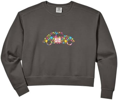 Retro Floral Crop Sweatshirt — Mod Podge