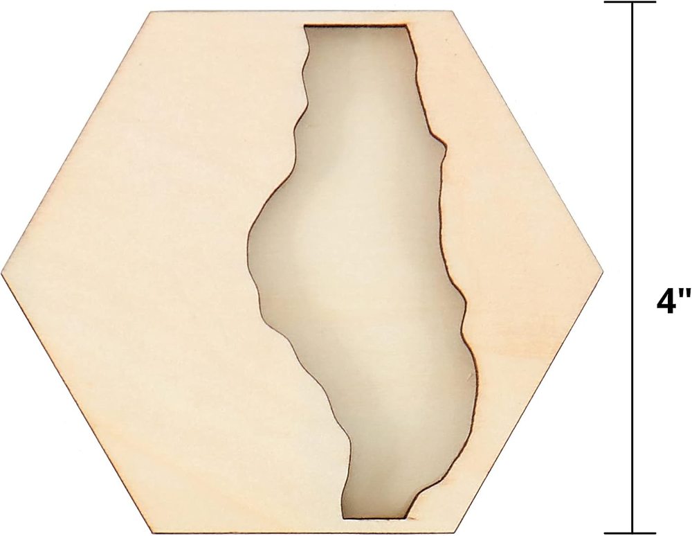 River Wood Coasters, Set of Five — Mod Podge, view 4