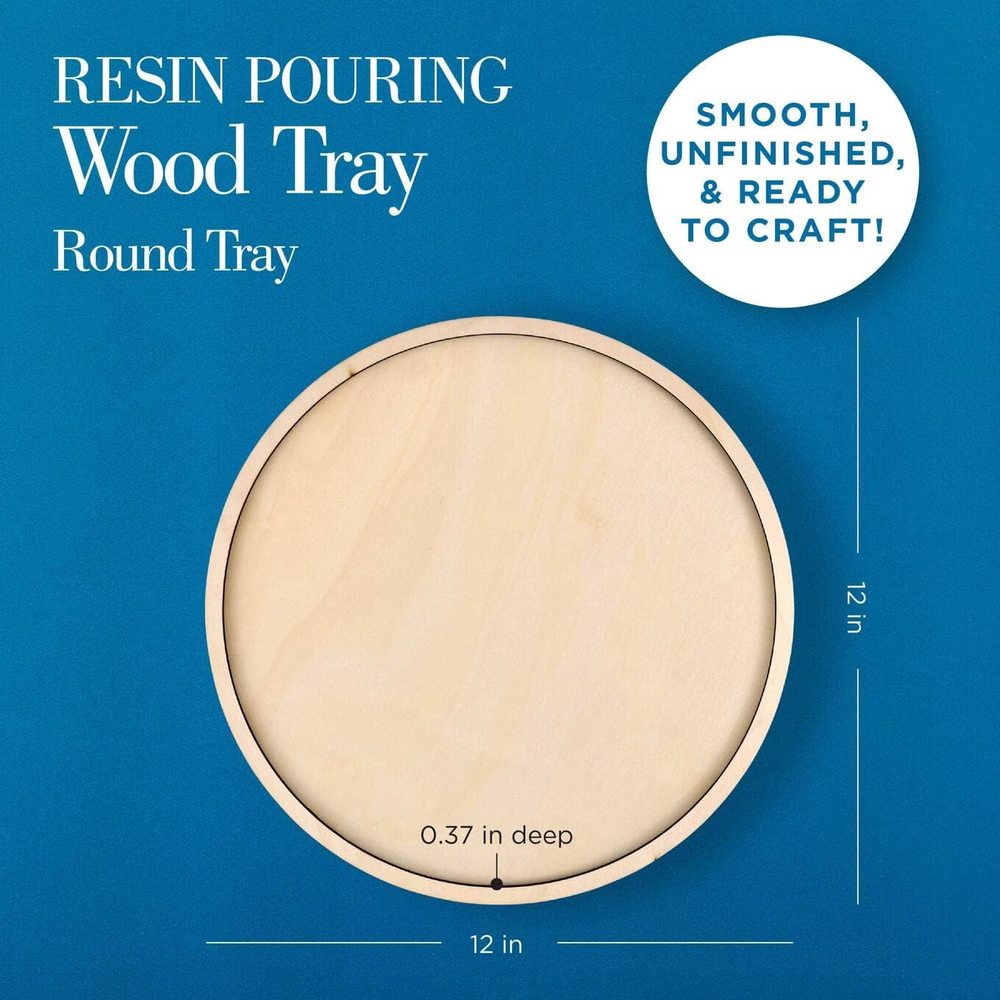 Round Wood Pouring Tray, 12 Inch — Mod Podge, view 3