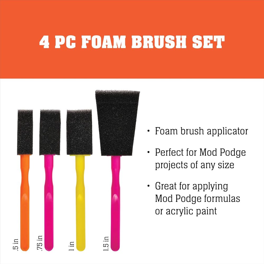 Scrapbooking Foam Brush Set, Four Pieces — Mod Podge, view 4
