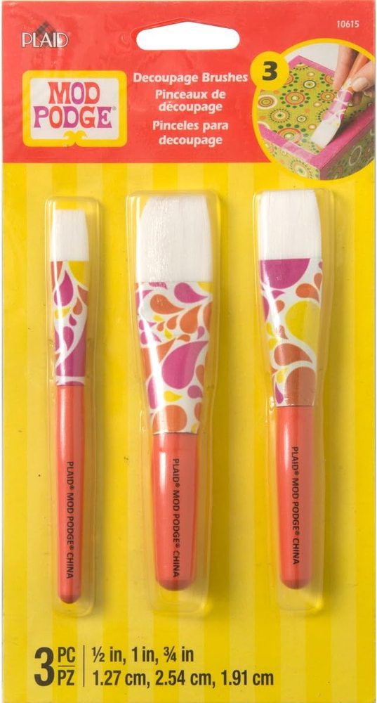 Short Handle Brush Set, Three Pieces — Mod Podge, view 2