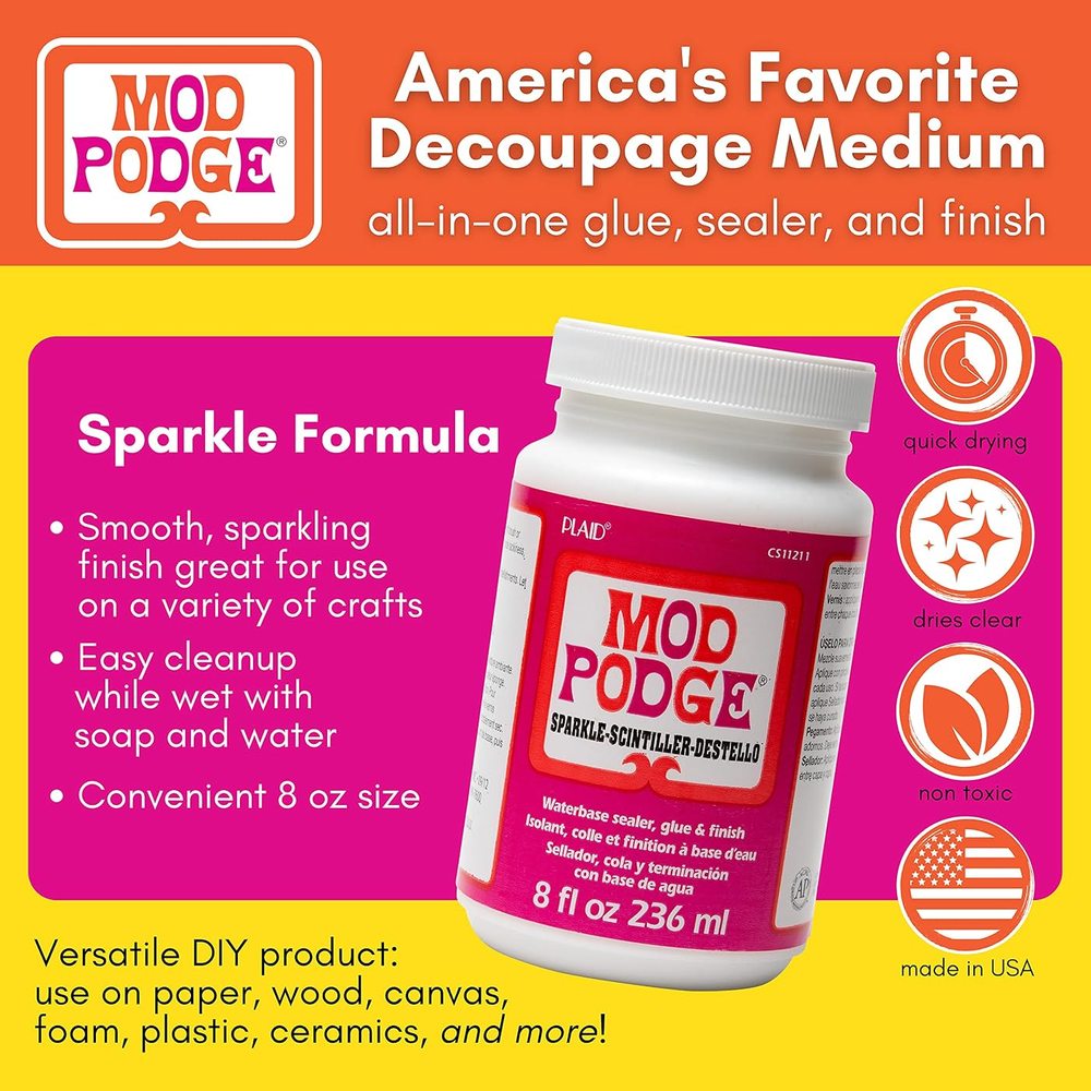 Sparkle Finish, 8 oz — Mod Podge, view 2