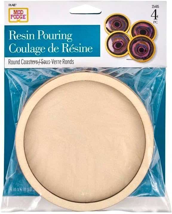 Wood Pouring Coasters, Set of Four — Mod Podge, view 2